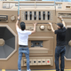 Illustration for article titled Your Next Block Party Needs This Giant Car-Powered Cardboard Boombox
